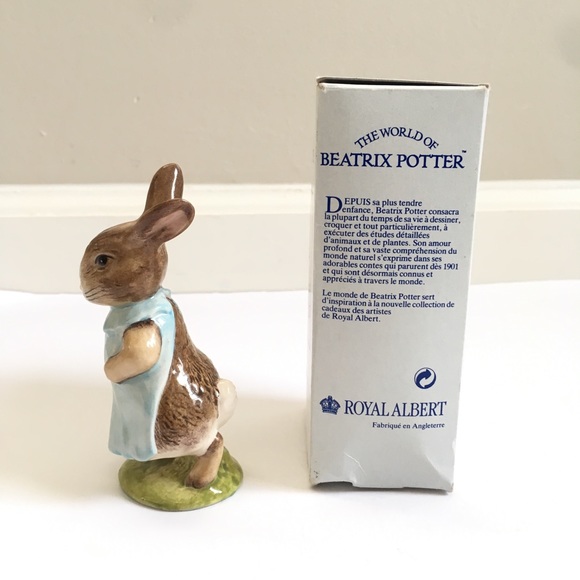 Beatrix Potter Royal Albert Mrs Flopsy Bunny, Original Box, 1989 Vintage - Picture 5 of 9